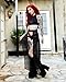 iHeartRaves Black Open Front Sheer Chiffon Maxi Skirt (Medium)