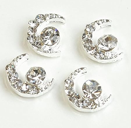 Amazon 手作り工房 My Mama 月のデコパーツ ビジュー シルバー 4個セット デコ素材 通販