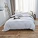 SORMAG Duvet Cover Queen White Microfiber with Zipper Close Duvet Cover Set 3 Piece (90x90)