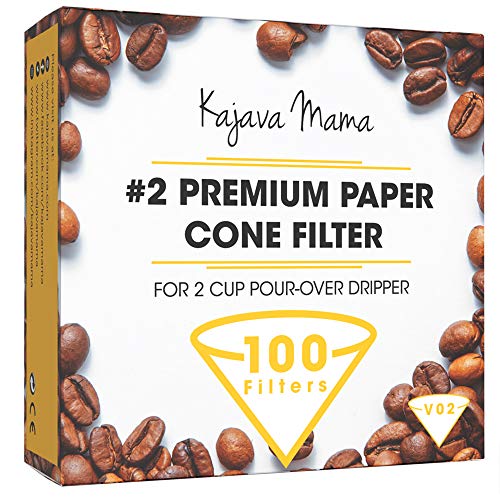 Kajava Mama V02 Premium Paper Cone Filter 100pc Set of Disposable