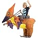 Hsctek Inflatable Pteranodon Costume Kids, Halloween Inflatable Dinosaur Costume for Kids, Blow Up Dinosaur Costume for Girls Boys