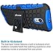 ykooe Moto X Pure Edition Case (5.7 inch), (Armor Series) Heavy Duty Protection Hybrid Shockproof Dual Layer Protective Case Cover with Stand for Motorola MotoPure Edition (Blue)
