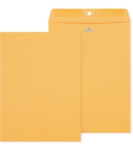 Amazon.com : Staples 6.5 x 9.5 Kraft Clasp Envelopes, Brown