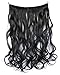 HairPhocas? Brown to Golden Blond Ombre Color Secret Hair Extensions Synthetic Curly Wave Hairpieces