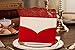 Doris Home Horizontal Laser Cut Wedding Invitation Cards Kit with Red Hollow Flora Favors 50pcs,CW057