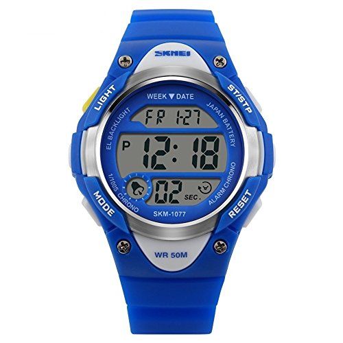 Boys and Girls Digital Watch Kids Sport Waterproof Outdoor Watches with Alarm, Stopwatch Children LED Electronic Wristwatch (Blue) Boys and Girls Digital Watch Kids Sport Waterproof Outdoor Watches with Alarm, Stopwatch Children LED Electronic Wristwatch (Blue)