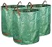 Gardzen 3-Pack 72 Gallons Garden Bag - Reuseable Heavy Duty Gardening Bags, Lawn Pool Garden Leaf Waste Bag