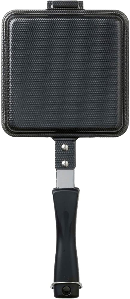 下村企販 フライパンにもなる ホットサンドメーカー 【日本製】 直火・IH対応 耳まですっぽり収まる 6枚/8枚切り しっかり挟める ロック付き 同時調理 朝食 お弁当作り ホットサンド アウトドア キャンプ 鉄製 燕三条 34600商品画像