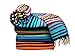 Spirit Quest Supplies Bodhi Blanket Mexican Style Throw Blanket - Falsa Blanket for Yoga, Picnics, Beach, Tapestry, Camping, & More (Silver Moon: Teal, Purple, Gray, Black, Tan)