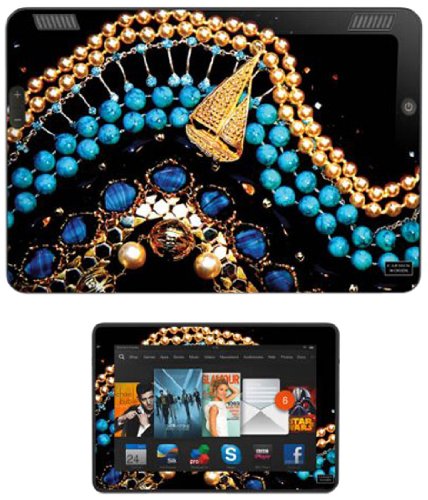 Diabloskinz B0110 0085 0199910-0008 Decorative Self-Adhesive Vinyl Skin for Amazon Kindle Fire HDX 7 inch – Golden Voyage