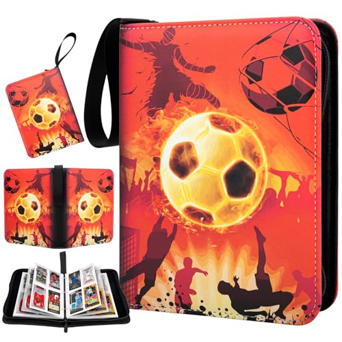 Red - Football Card Binder with 400 Sleeves