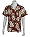 Made in Hawaii ! Women's Plumeria Season Hawaiian Aloha Camp Shirt