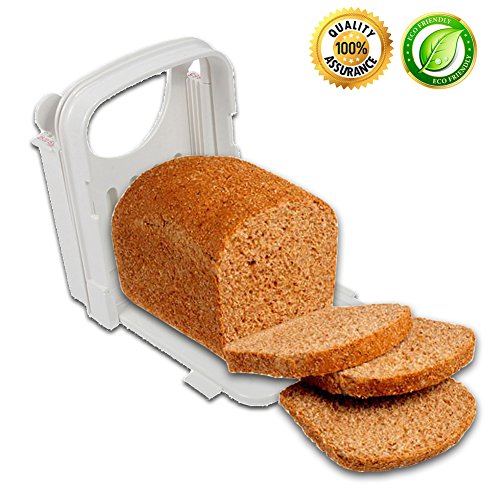 Bread Cutter Bread Slicer Toast Bread Slicer Manual Bread Slicer Bread Cutter for Homemade Bread Slicer Guide Bread Cutter Adjustable Toast Slicer Foldable Bread Slicer by MSART