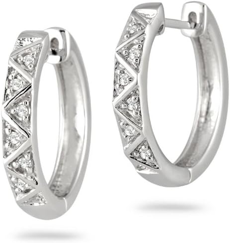 1 10 carat diamond earrings sterling silver