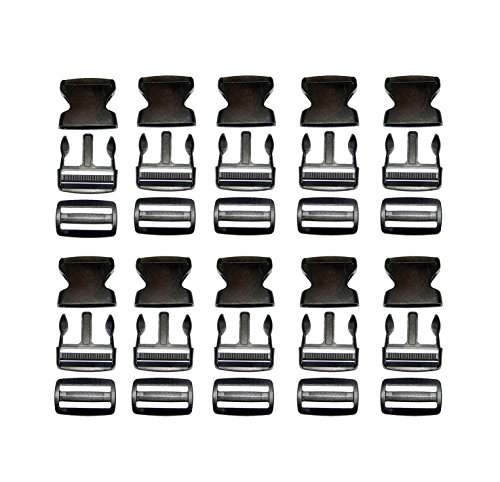 Quick Release Buckle, Side Release Clip, w/ Triglide, 2