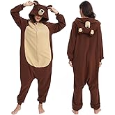 Wishliker Adult Onesie Animal Pajamas Halloween Cosplay Costumes Party Wear Blue