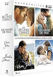 Coffret Nicholas Sparks : Une seconde chance + N'oublie jamais + Cher John + Un havre de paix - Pack