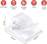 URAQT 70PCS White Outdoor Cable Clips Self Adhesive Wire Management Hooks for view 2