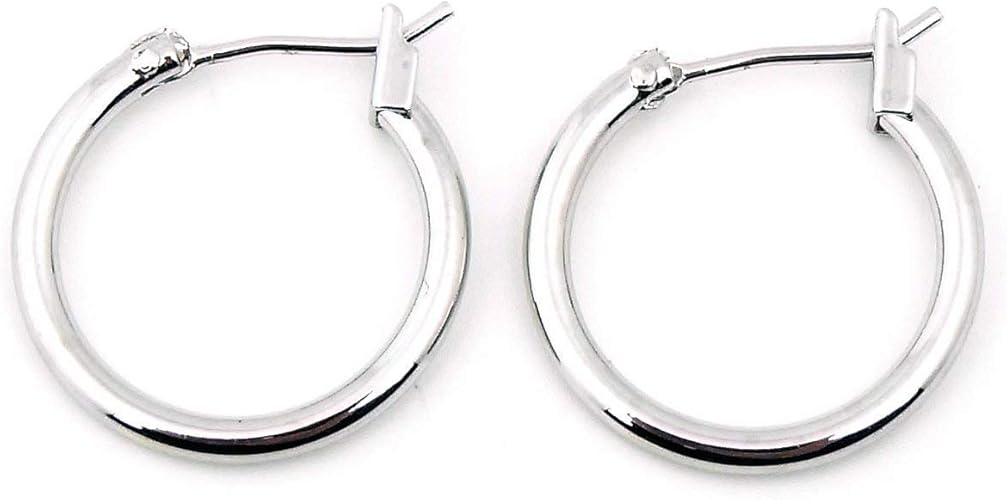 Amazon 人気 メンズ レディース ブランド Sbg フープ ピアス 両耳 ニッケルフリー シルバー18mm ピアス 通販