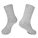 HOT FEET Thermal Socks For Women for Cold Weather – Thick Warm Winter Hiking Heat Insulated Socks, Women’s sizes 4–10.5, 2 PACK, Solid Grey/Solid Black