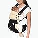 Ergobaby Bundle - 2 Items: Black/Camel All Carry Position Award Winning 360 Baby Carrier and Easy Snug Infant Insert, Natural