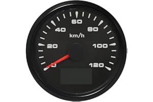 ELING Universal 0-120KM/H Auto GPS Speedometer Odometer Velometer with 8 Different Backlight 85mm 9-32V