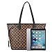 Womens Handbags All-over Printed Purses Satchel Shoulder Bag with Zipper Wallet