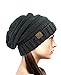 NYFASHION101 Oversized Baggy Slouchy Thick Winter Beanie Hat, Melange Gray