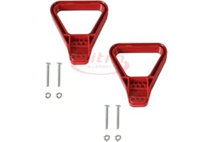 DENT-DE-LION 2 pieces 175A / 350A 600V Winch Connector Battery Handle Puller Plastic (Red)
