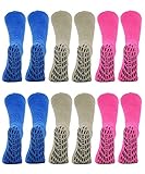 Non Skid Socks - Hospital Socks - 6 Pack
