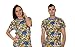 The Simpsons Multi Character Collage Adult Blue T-shirt Tee