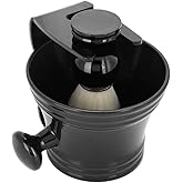 Shaving Brush Set, 3 in 1 Shaving Kit for Men Hair Beard Brush with Stand Shaver Holder and Shaving Bowl Men's Shaving Brush And Bowl Mug for Father Day Gifts