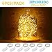 OakHaomie 6 Pack 10ft(3m) LED Starry String Lights 30 Micro LEDs on Silvery Copper Wire,2pcs CR2032 Batteries Required and Included, for DIY Wedding Centerpiece Table Decorations (Warm White)