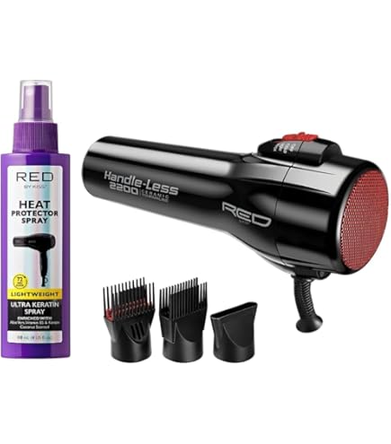 Amazon.com : RED by KISS Handleless Ceramic Tourmaline Hair Dryer