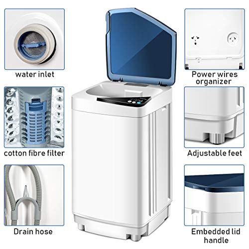 SAFEPLUS Portable Clothes Washing Machines,Automatic Small Washer and