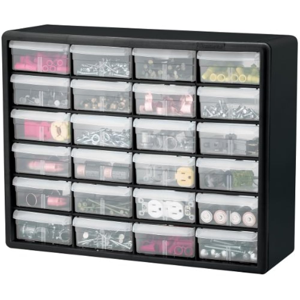 AkroMils 10124 Drawer Plastic Parts Storage Hardware Craft 20