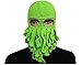 Amurleopard Unisex Barbarian Knit Beanie Octopus (One size, Green)