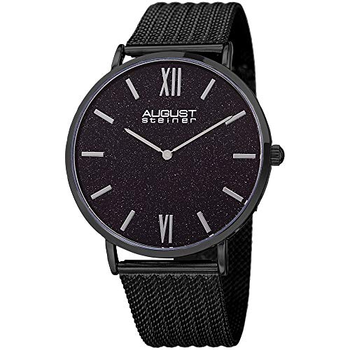 August steiner designer men’s watch – black stainle…