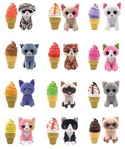 Sunny Days Entertainment Cool Cats Collectible Plush Transform from Scented Ice Cream Cone Into Adorable Cats - Thumbnail 5