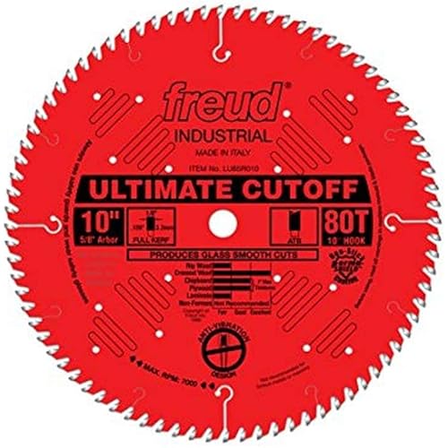 Freud 10 in. 80 Tooth Ultimate Cut-Off Saw Blade w/5/8 in. Arbor LU85R010 - New