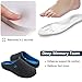 RockDove Women's Original Two-Tone Memory Foam Slipper, Size 9-10 US Women, Dark Grey/Blue