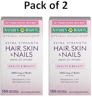 Amazon Com Nature S Bounty Optimal Solutions Hair Skin Nails