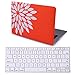 HDE MacBook Air 13 Case Hard Shell Plastic Matte Snap on Case with Keyboard Skin Fits Model A1369 / A1466 (Flower Petal Coral)