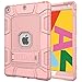 Azzsy Case for iPad 9th Generation/iPad 8th Generation/iPad 7th Generation (10.2 Inch, 2021/2020/2019 Model), Slim Heavy Duty Shockproof Rugged Protective Case for iPad 10.2 inch (Rose Gold)