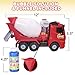 ArtCreativity Bubble Blowing Cement Truck Toy with LED and Sound Effects - 12 Inch Light Up Bump n Go Toy Car for Boys and Girls - Bubble Solution Included - Great Birthday Gift for Kids