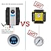 Portable Air Compressor Pump , SIEGES Digital Tire Inflator by 150PSI with Digital Gauge, 3 High-air Flow Nozzles & Adaptors for Cars, Bicycles and Basketballs