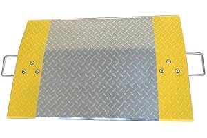 Aluminum Dock Plate – 3600lbs Capacity, Heavy Duty Loading Dock Plate for Warehouse (36" Wx24 L - 3600lbs Capacity - Heigh Di