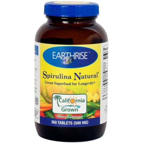 Earthrise Spirulina Natural, 360 Tablets 500mg image