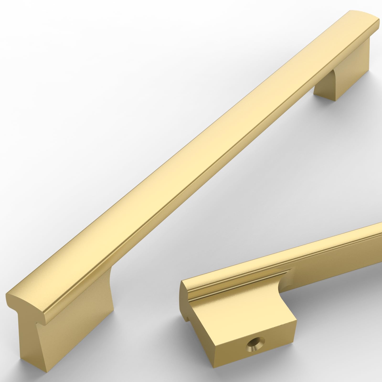 Photo 1 of Asidrama 10 Pack 6.3 Inch(160mm) Brushed Gold Cabinet pulls Kitchen Cabinet Handles, Cabinet Pulls Kitchen Cabinet Hardware for Cupboard Drawer Pulls