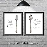 Kitchen Wall Decor-Farmhouse Decor-Italian Sayings-Forever Family-Set of 2 8x10 Prints